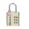 Master Lock Master Lock 1-5/16 in. H X 3/8 in. W X 1-3/16 in. L Metal 3-Dial Combination Luggage Lock 4680DNLK - alternate 1